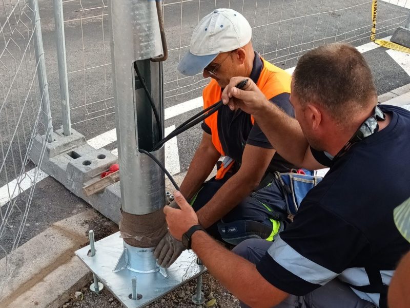 Alumbrado Publico en inmediaciones de Mercadona